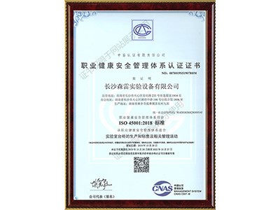 職業(yè)健康安全管理體系認(rèn)證證書(shū)